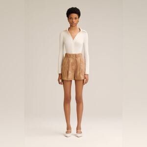 Scanlan Theodore S Cream ribbed Knit Top